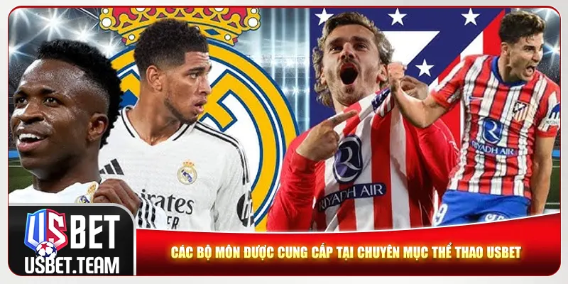 Các bộ môn được cung cấp tại chuyên mục thể thao Usbet Các bộ môn được cung cấp tại chuyên mục thể thao Usbet